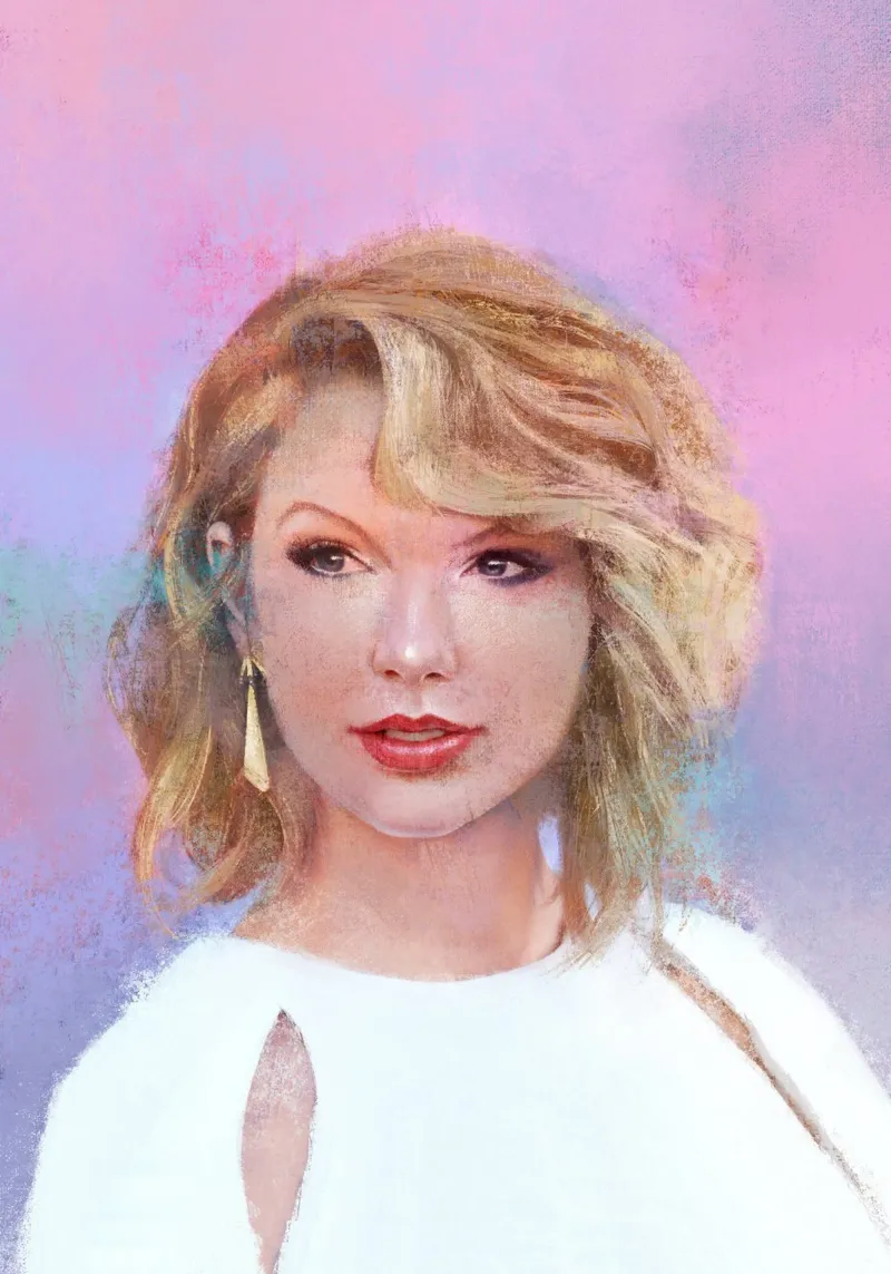 Taylor Swift - Onverschrokken verhalenverteller canvas van Artascy Art