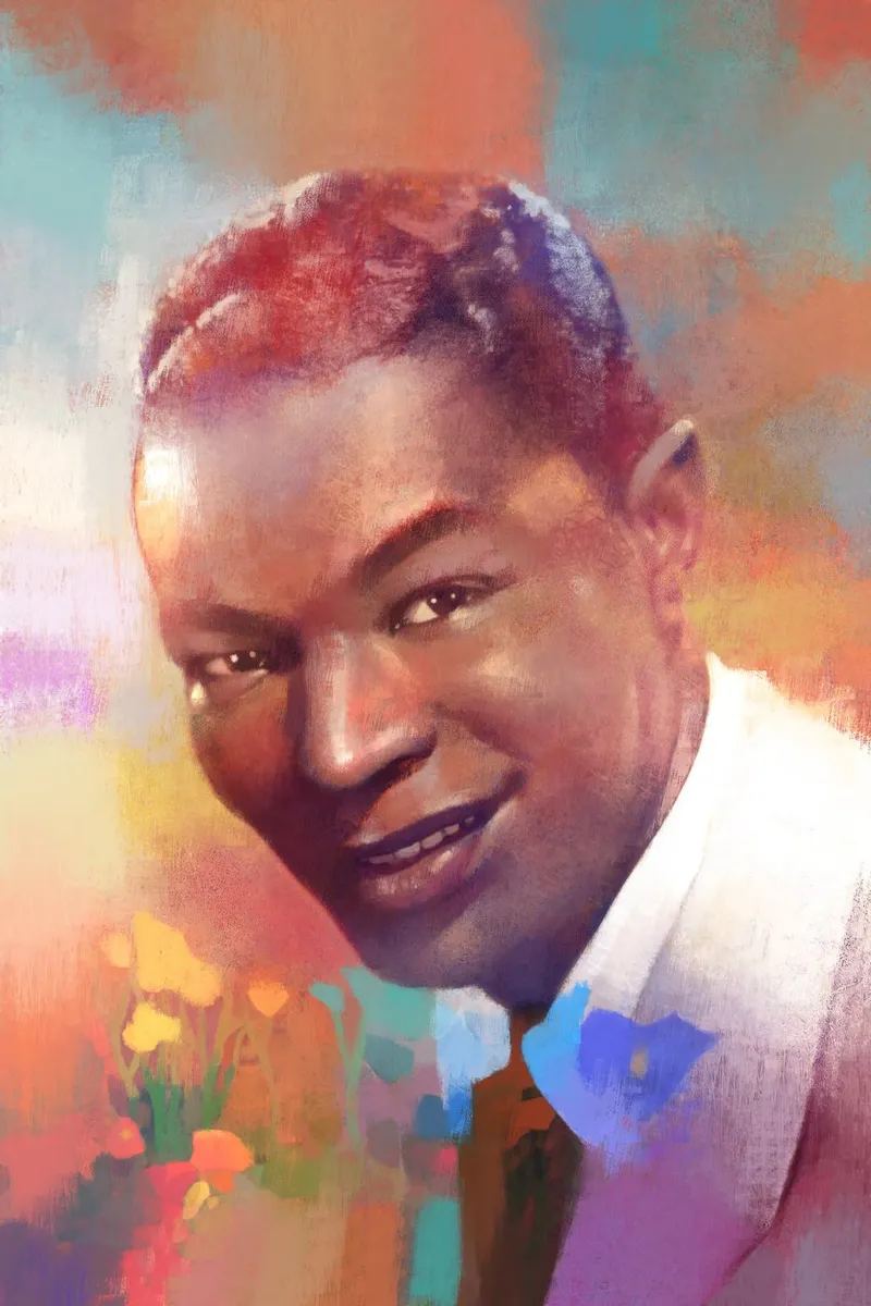 Nat King Cole - Fascino liscio pellicola backlit da Artascy Art