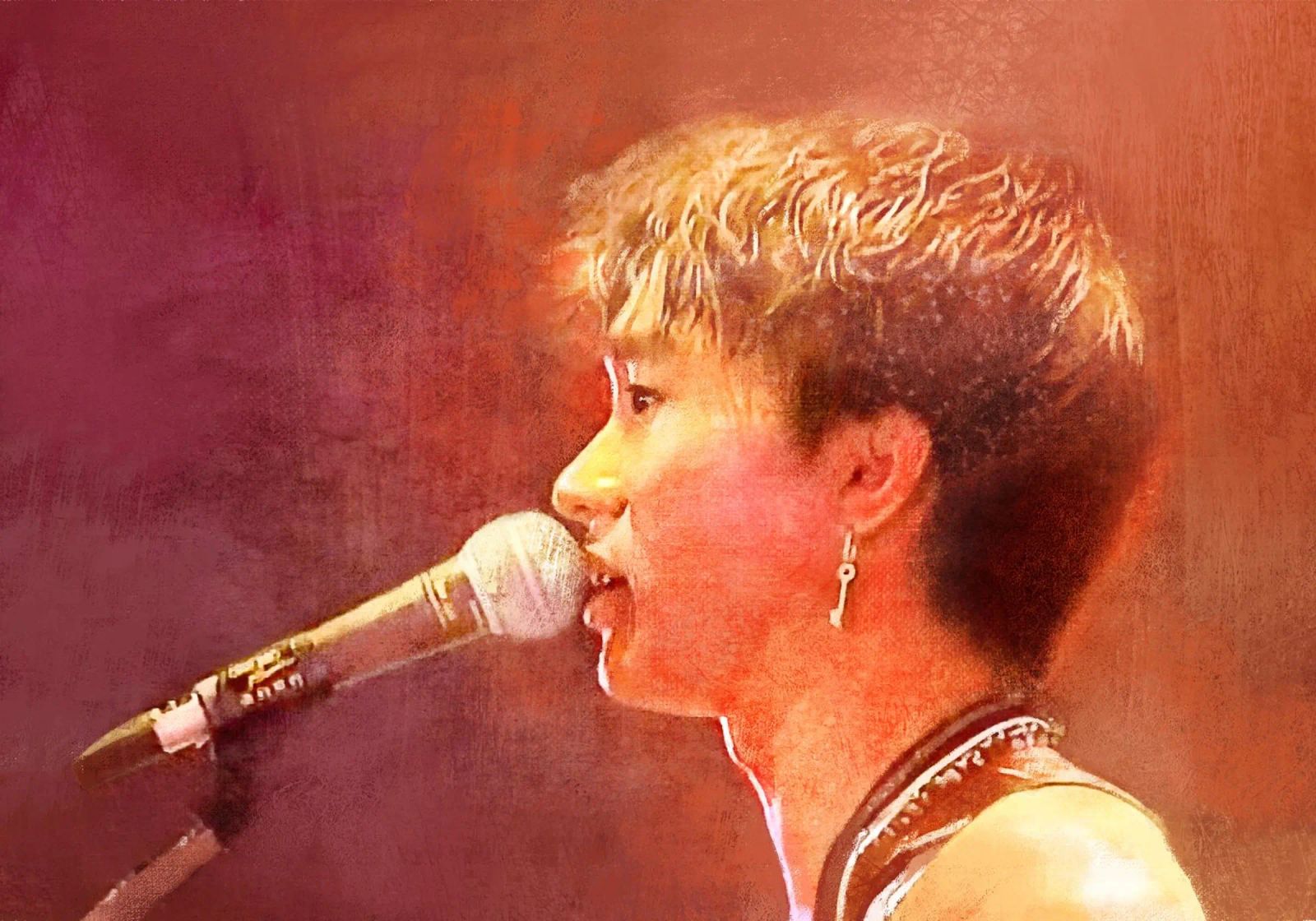 Wong Ka Kui 黃家駒 - Visionario musicale poster da Artascy Art