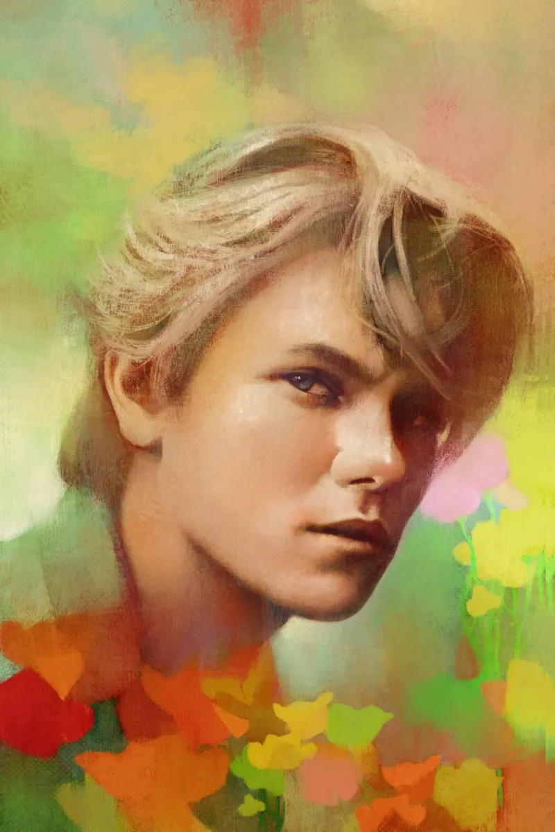 River Phoenix - Ribelle gentile pellicola backlit da Artascy Art