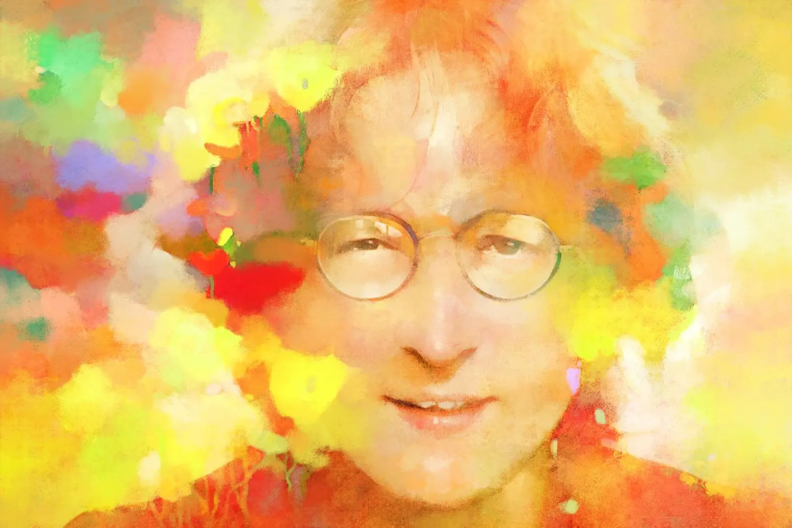 John Lennon - Sognatore di pace pellicola backlit da Artascy Art