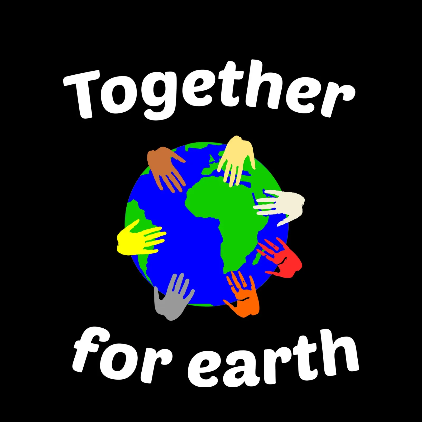 Together for earth poster con telaio in plastica da greencitiesmovement
