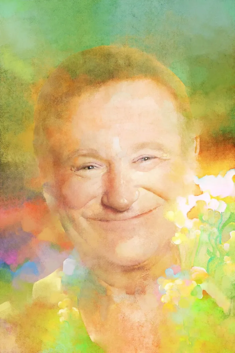 Robin Williams - Risate tragiche pellicola backlit da Artascy Art