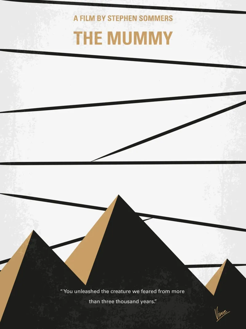 No642 My The Mummy minimal movie poster poster con telaio in alluminio da Chungkong