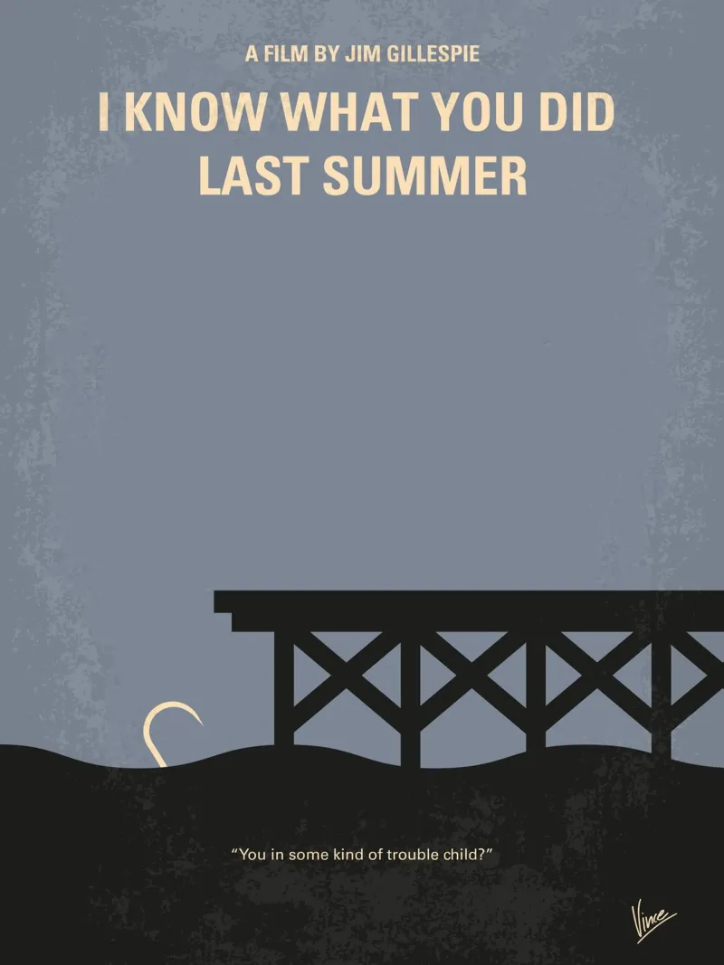 No650 My I Know What You Did Last Summer movie poster carta hahnemühle da Chungkong
