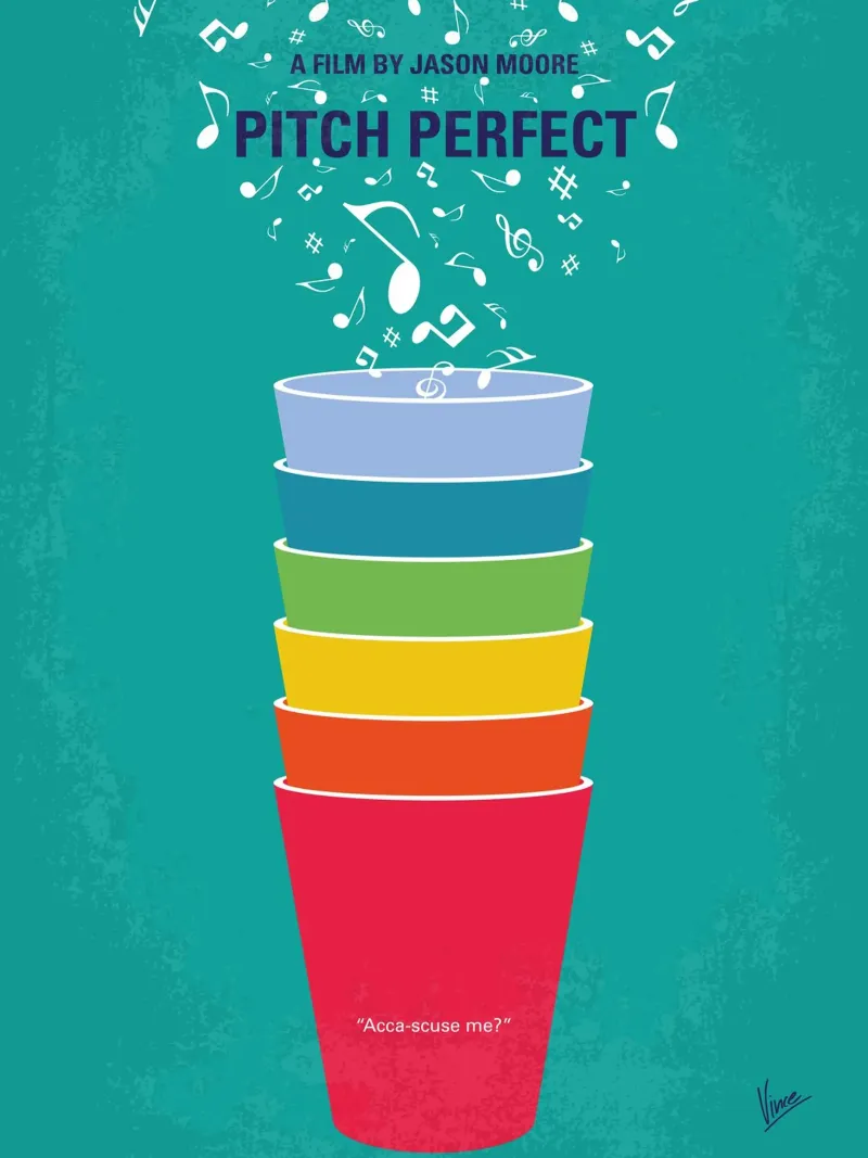 No660 My Pitch Perfect minimal movie poster poster con telaio in plastica da Chungkong