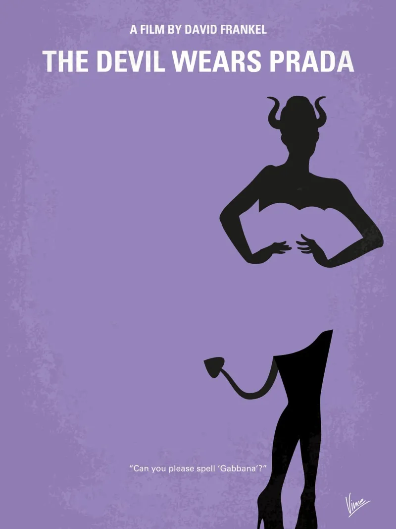 No661 My The Devil Wears Prada minimal movie poster carta hahnemühle da Chungkong