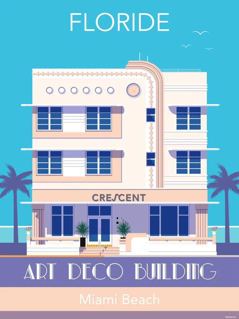 Miami Beach poster da Raphaël Delerue