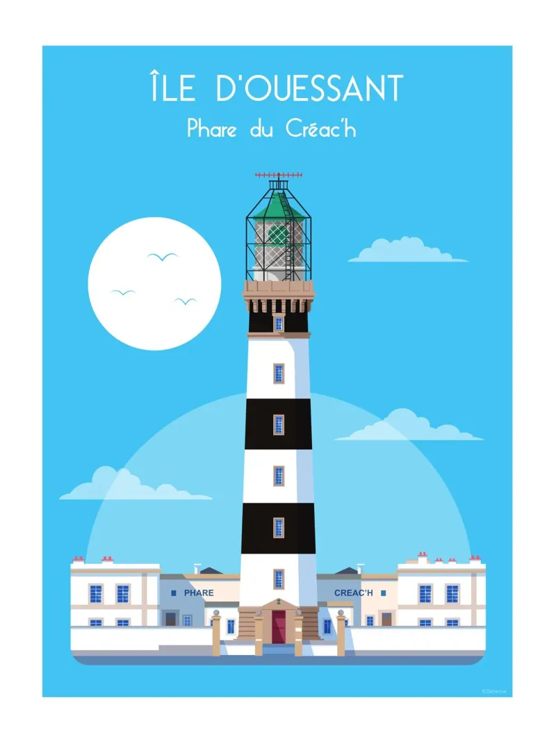 Faro di Créac'h pellicola backlit da Raphaël Delerue