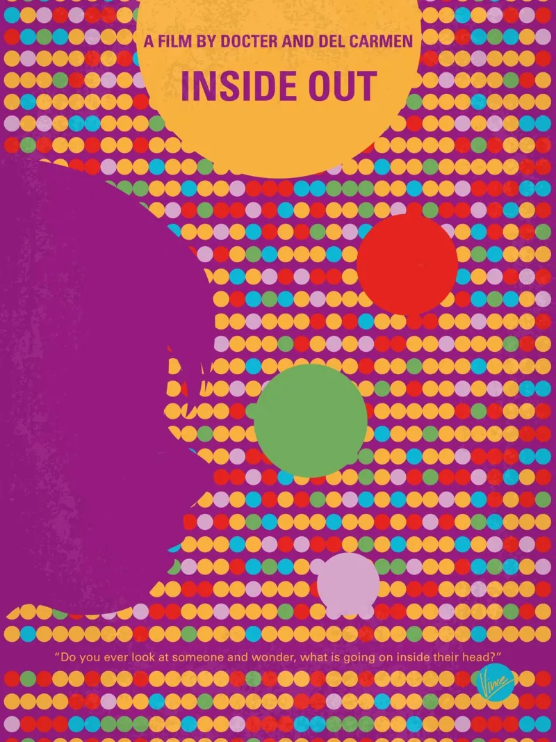 No664 My Inside Out minimal movie poster poster da Chungkong