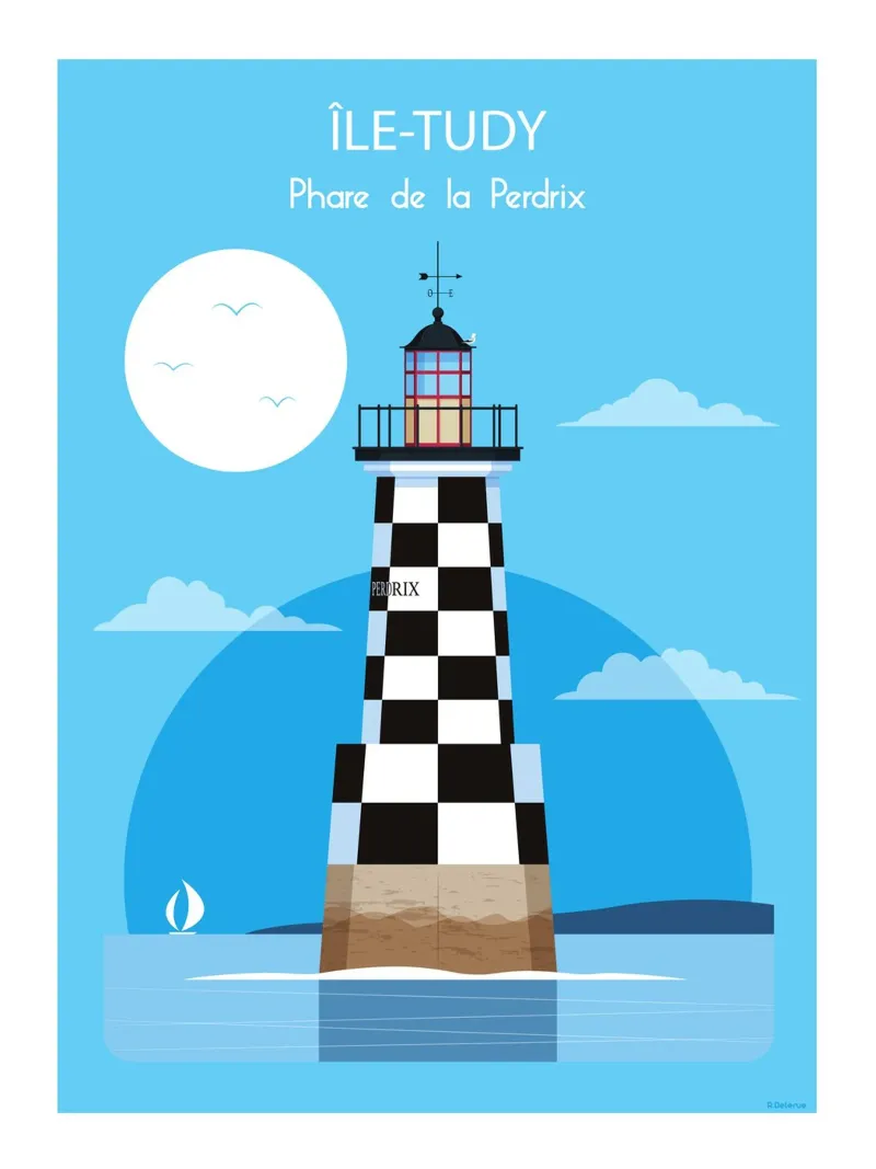 Faro di Perdrix carta hahnemühle da Raphaël Delerue