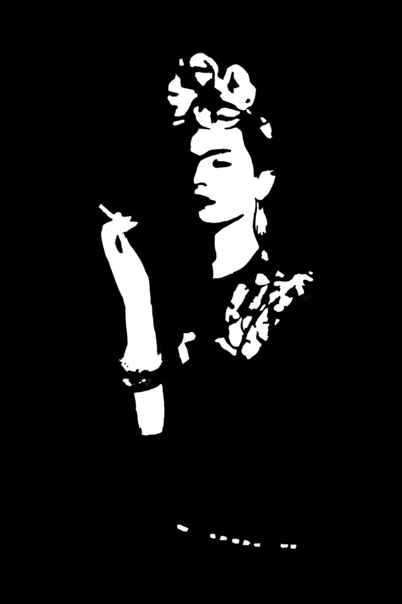 Frida and her Thoughts tela con Cornice a cassetta da Second Canvas