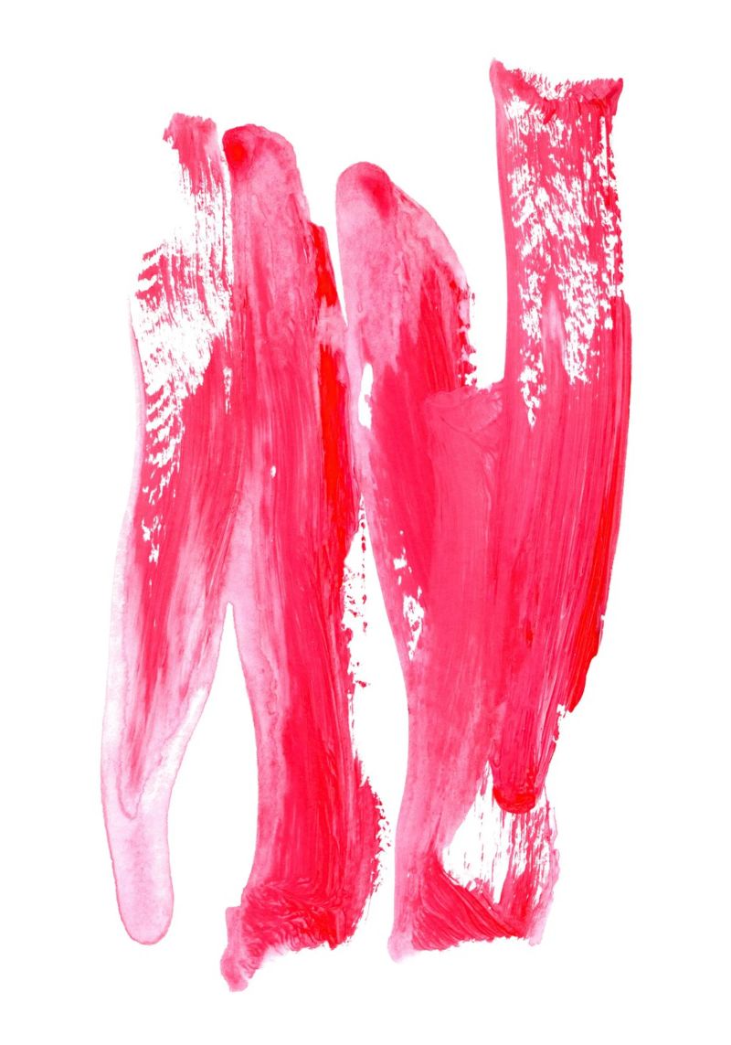 Pink 2 | Acrylic Brush Stroke Abstract Poster von sabidussi