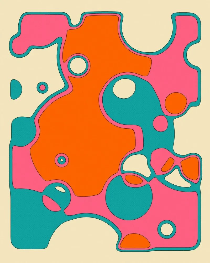 Spuntare poster con telaio in legno da Jazzberry Blue