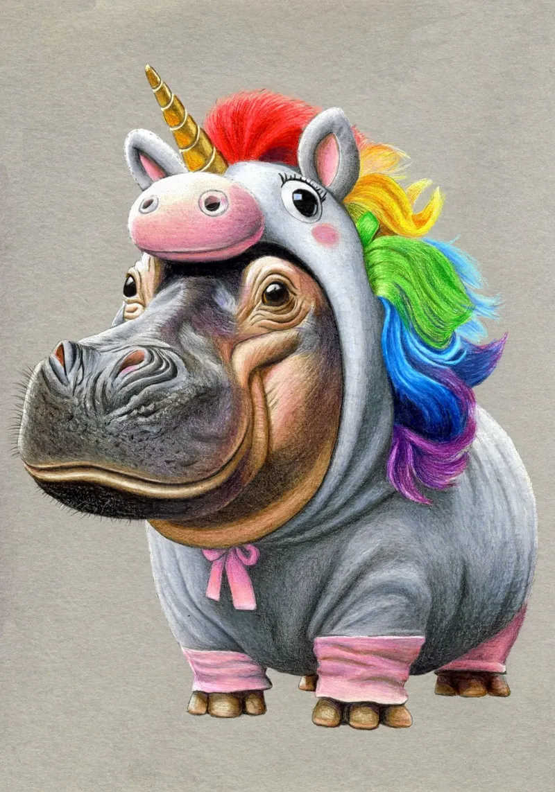 Unicorn pellicola backlit da Graphit und Farbe