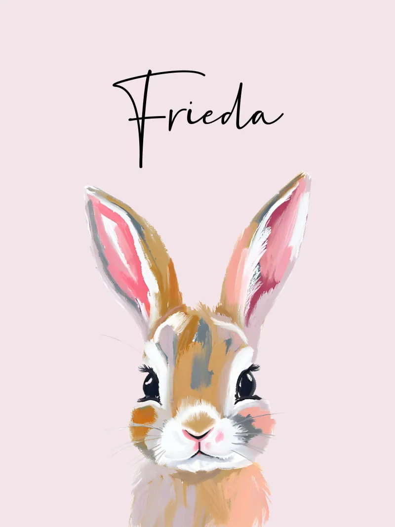 Kleiner Hase - Acryl Poster von Ohkimiko