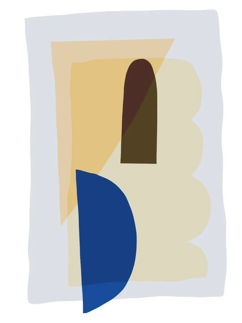 Collage 04 poster with plastic frame by Studio ROSAGRAU