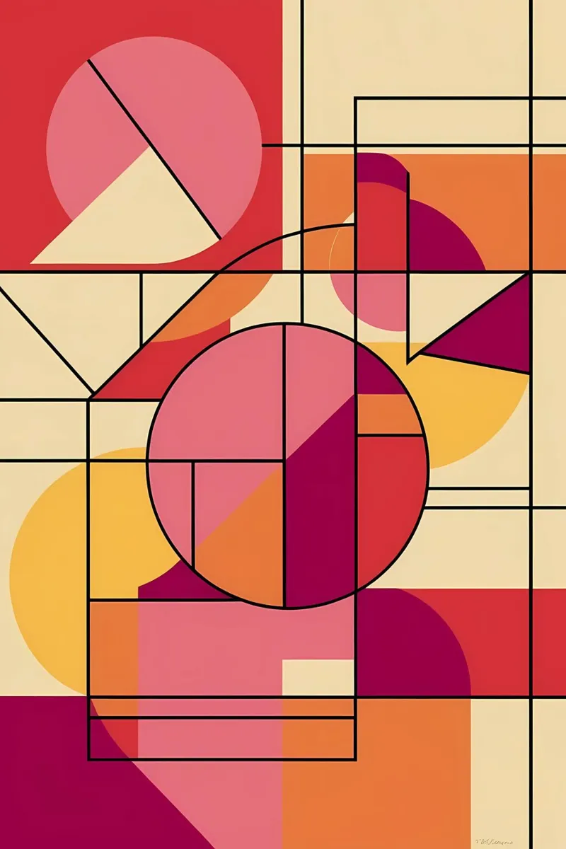Armonía geométrica lámina retroiluminada de Artistic-shop