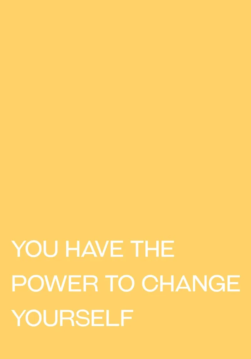 You have the power to change yourself (Yellow Tone) canvas with Floater frame by Paigaam Studio