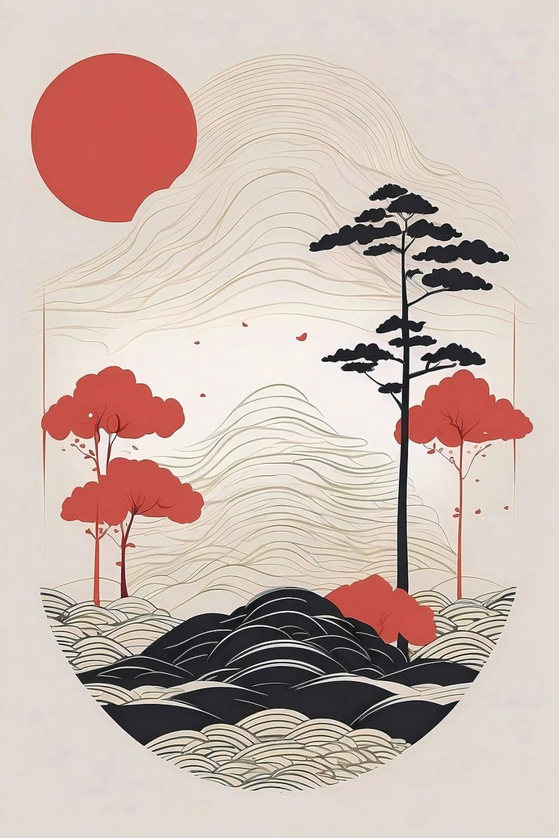 Amanecer Zen poster de Artistic-shop