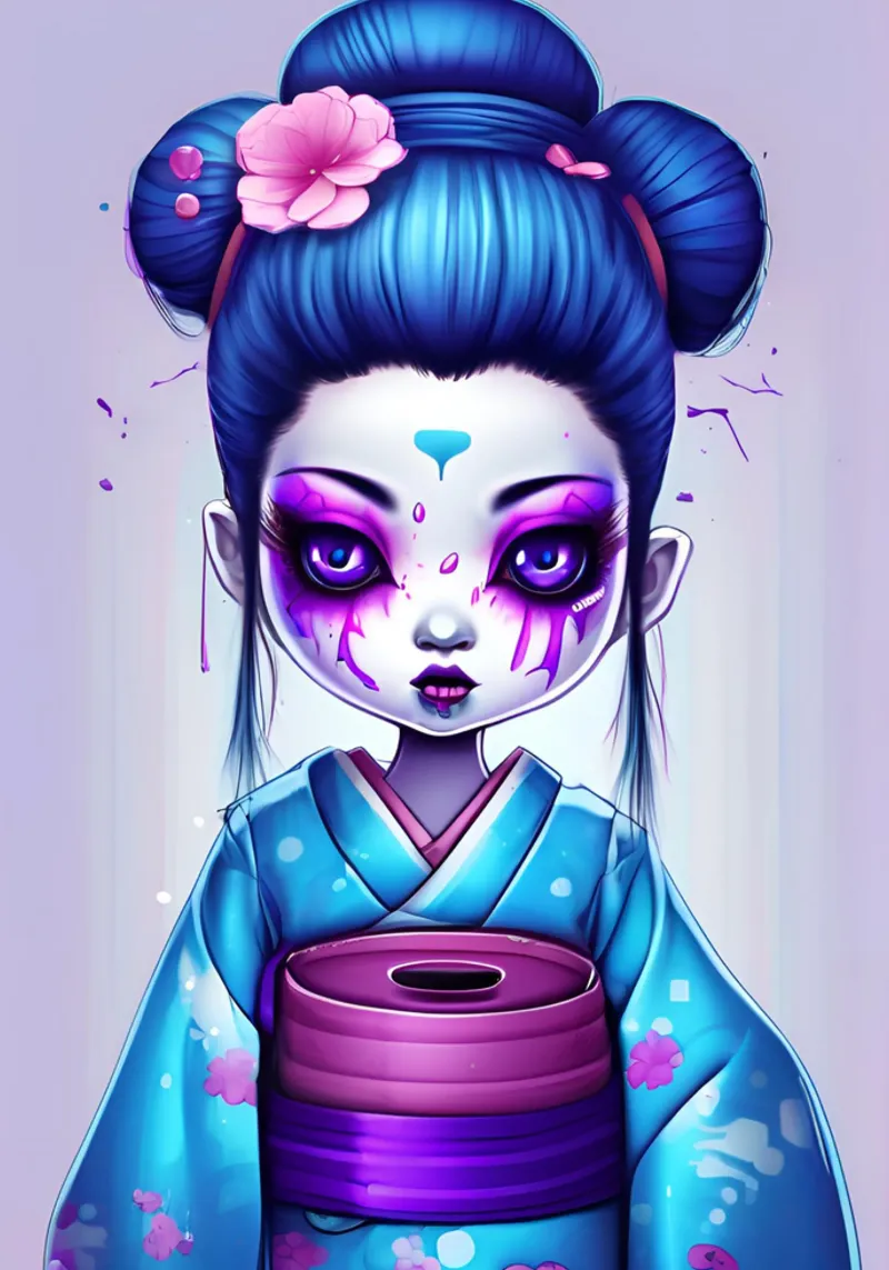 Black geisha 1 plexiglass da Rezh creations