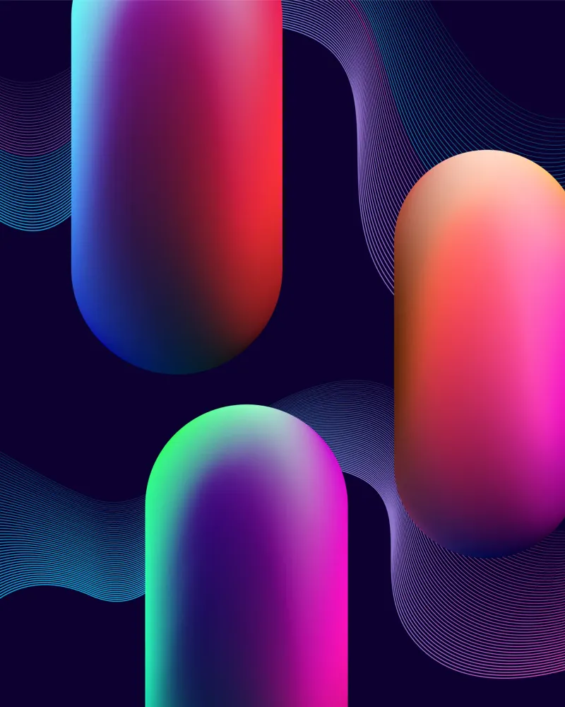 Mondo Neon poster con telaio in alluminio da Sen Studio Art
