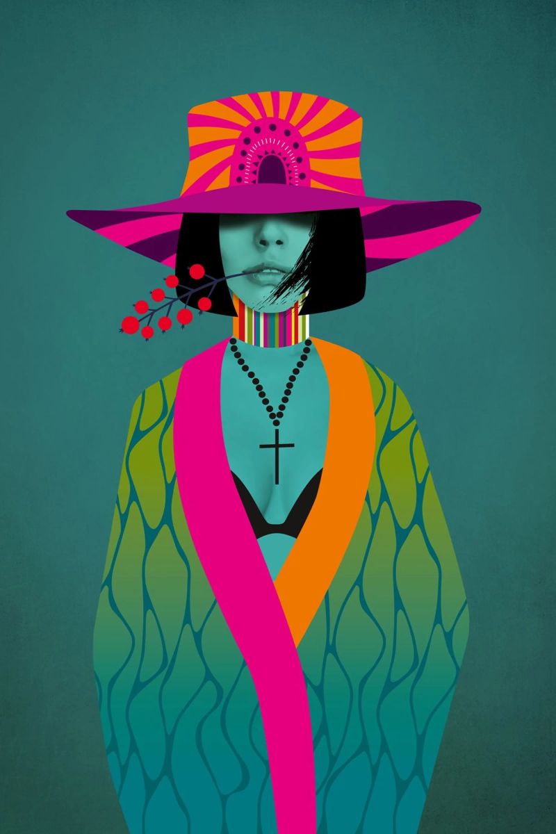Neon Stella poster van Amy & Kurt