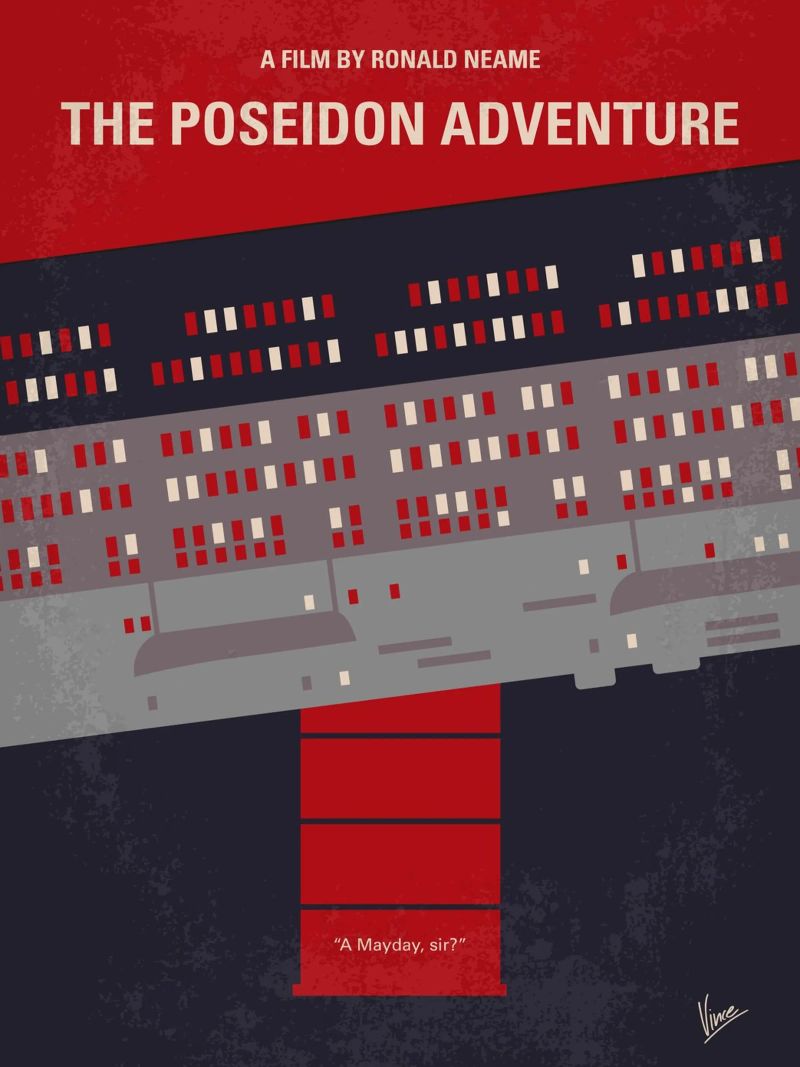 No679 My The Poseidon Adventure minimal movie poster Poster von Chungkong