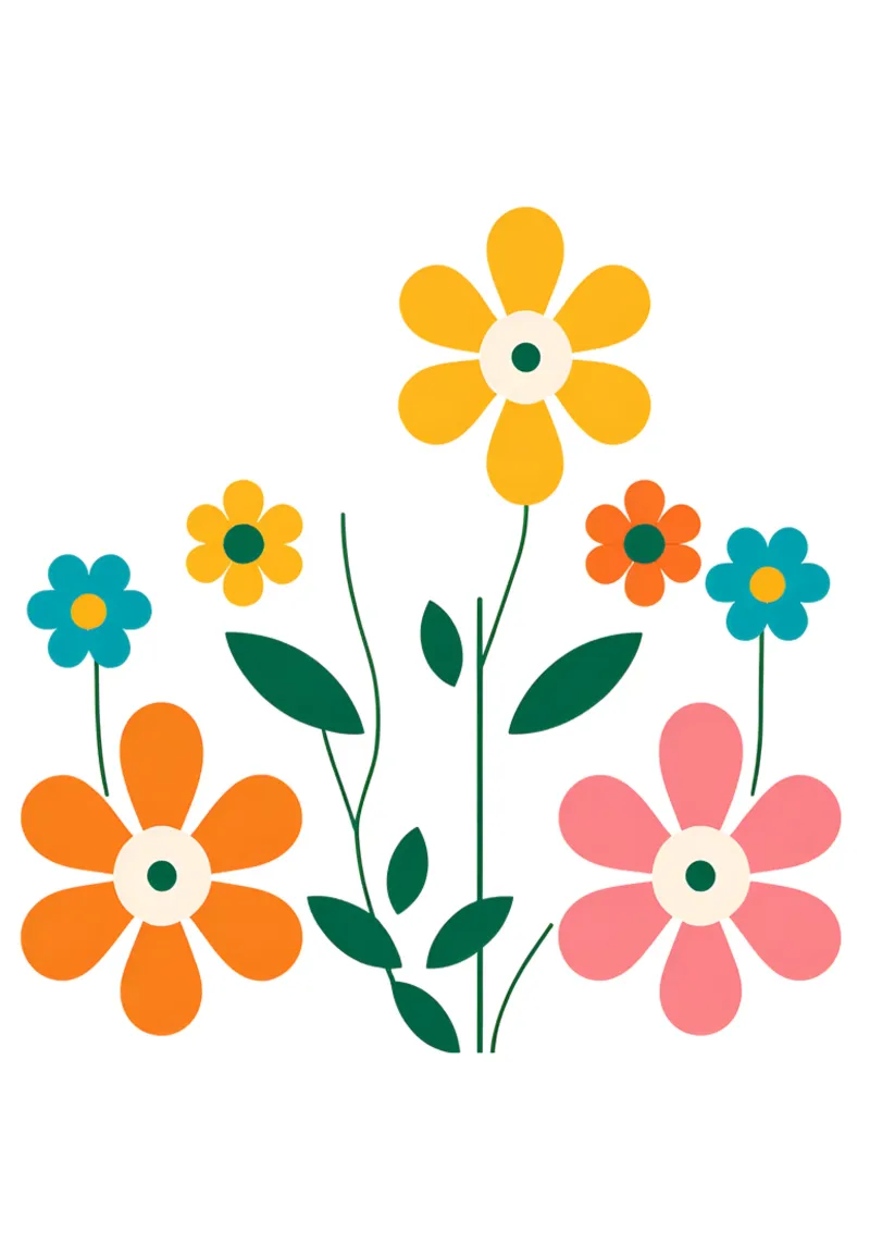 Fleurs vintages 2 alluminio dibond da Rezh creations
