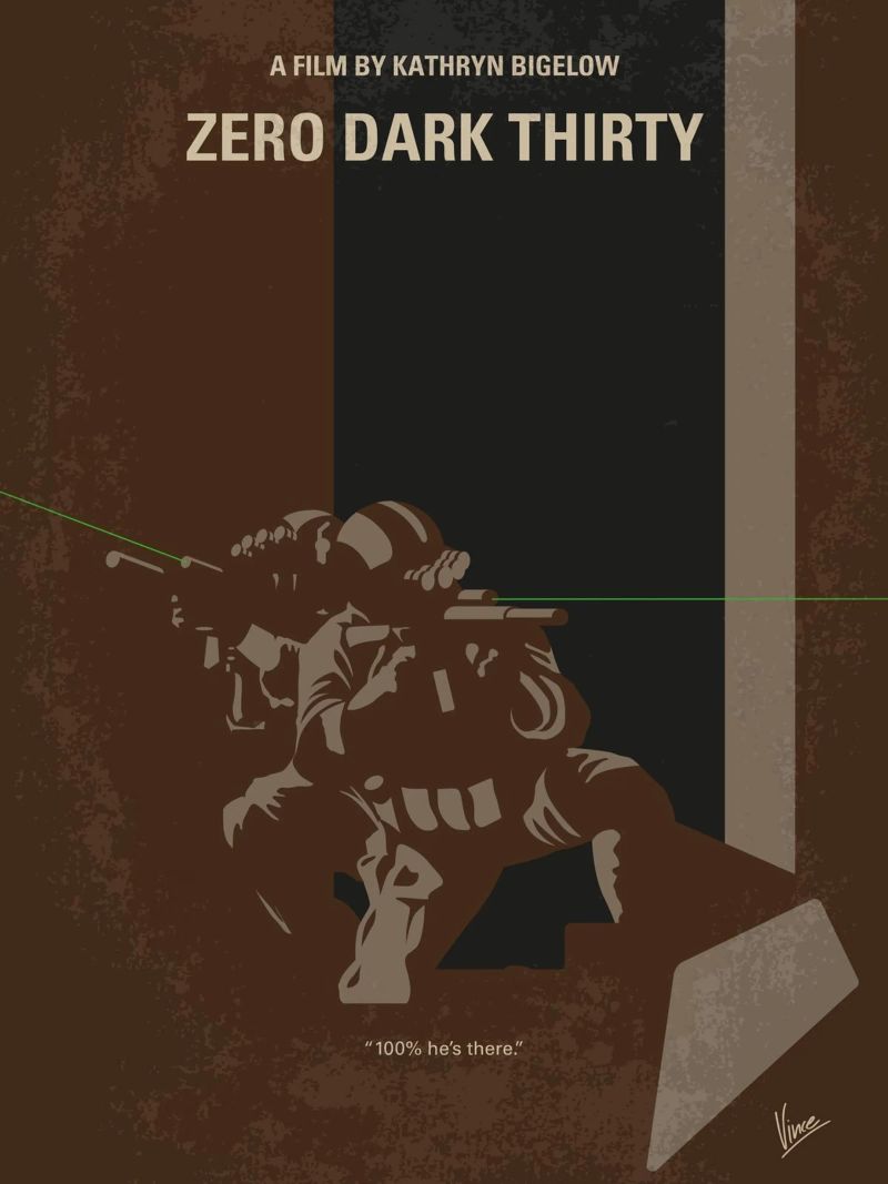 No692 My Zero Dark Thirty minimal movie poster poster by Chungkong