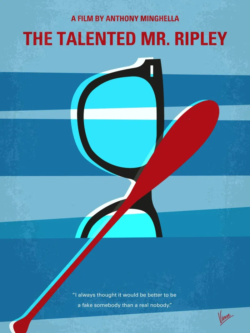 No694 My The Talented Mr Ripley minimal movie poster poster da Chungkong
