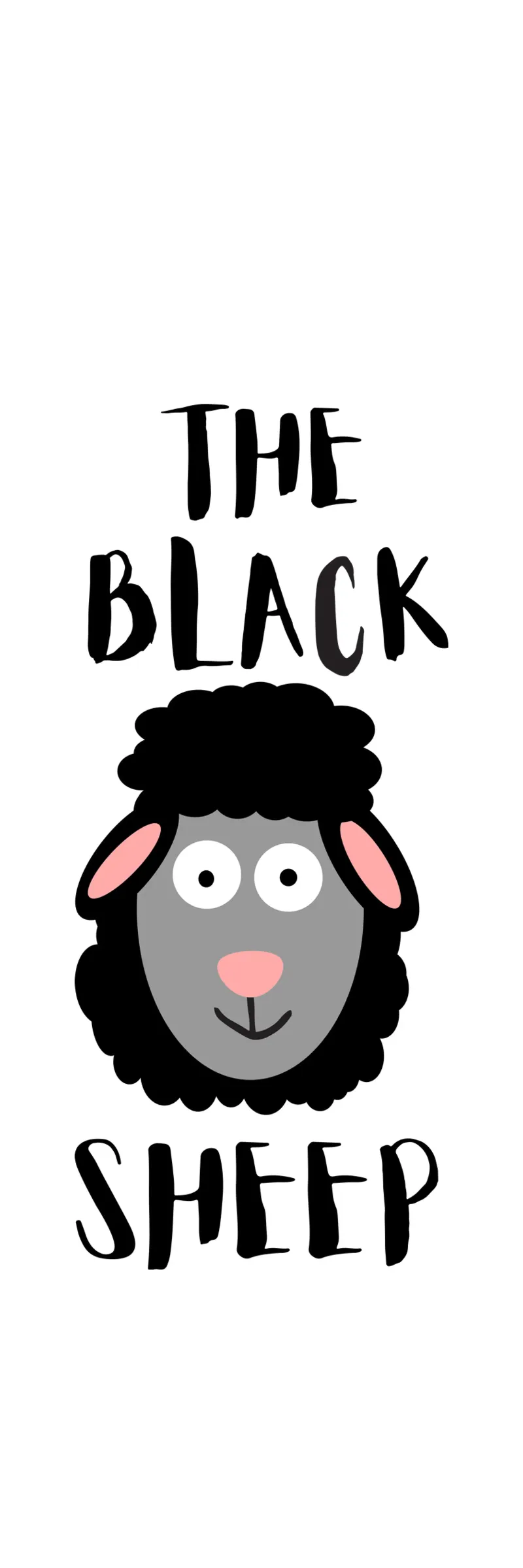 The black sheep poster con telaio in plastica da happieeagle