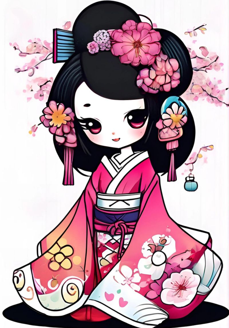 Petite Geisha 2 Poster von Rezh creations