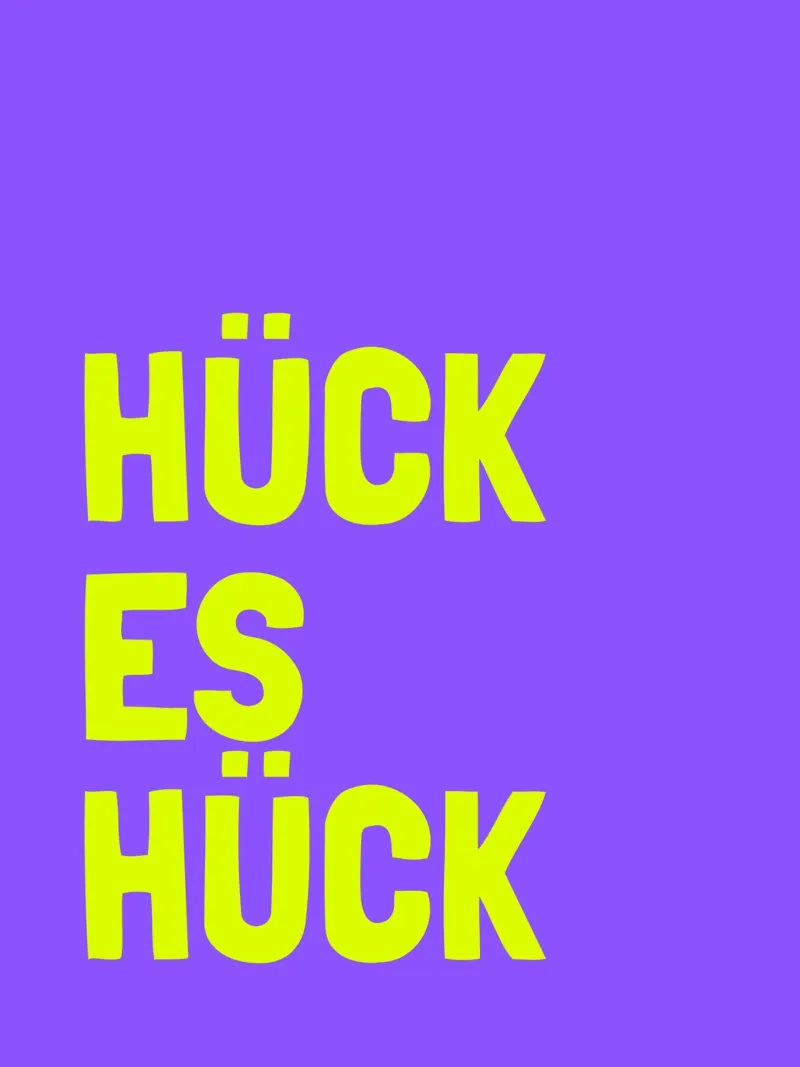 Hück es hück poster con telaio in legno da Ohkimiko