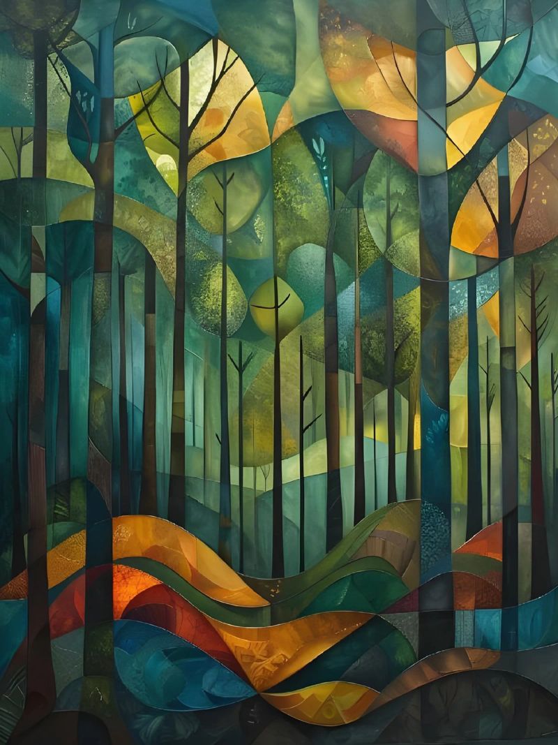 Wald Harmonie Poster von Artistic-shop