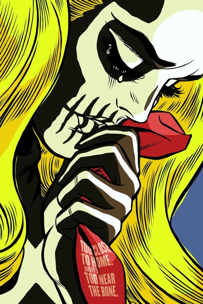 Crossbones Girl pellicola backlit da Butcher Billy