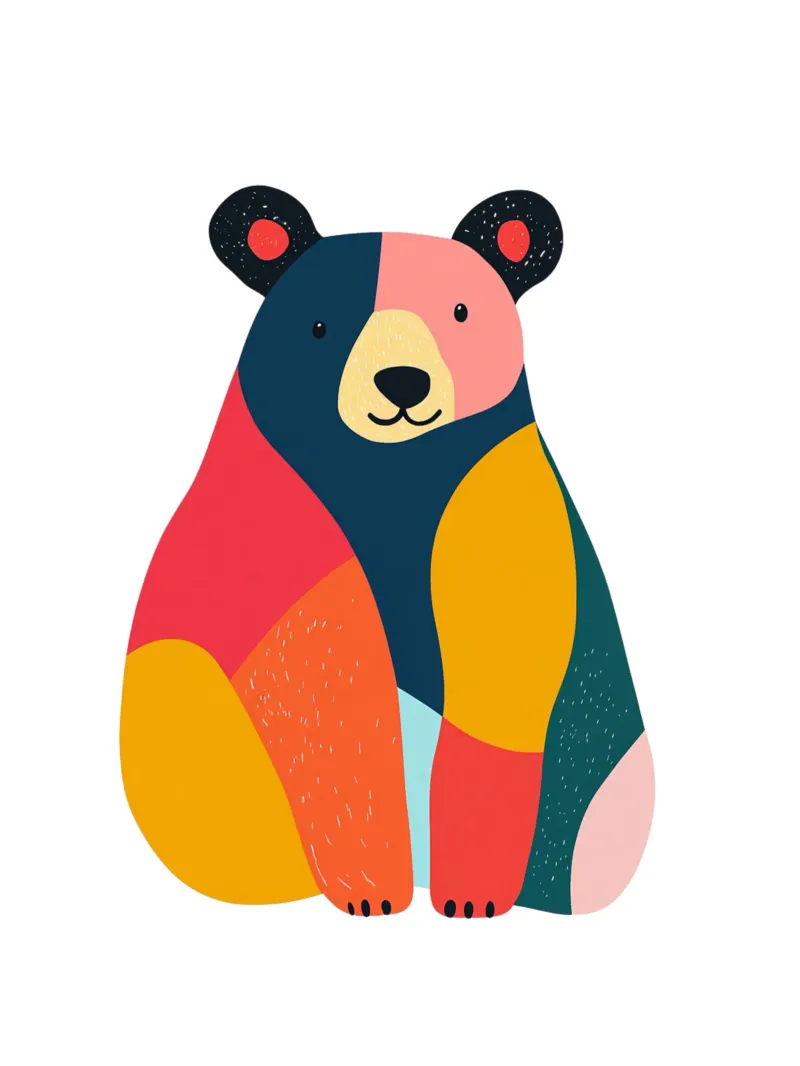 Orso carino pellicola backlit da HookASmile