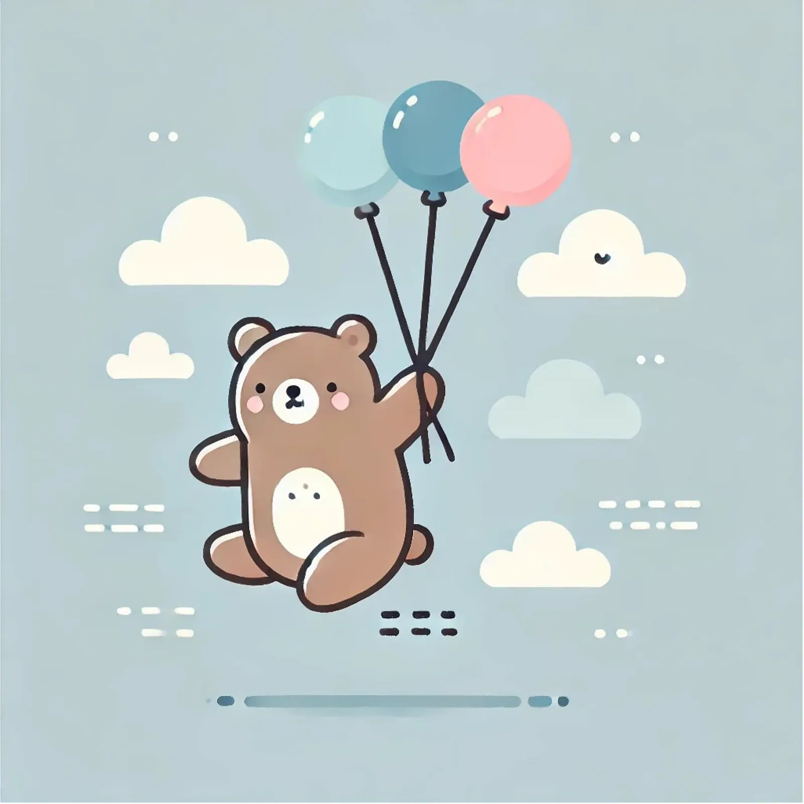 L'orso vola con i palloncini alluminio dibond da Alegria Fantasia