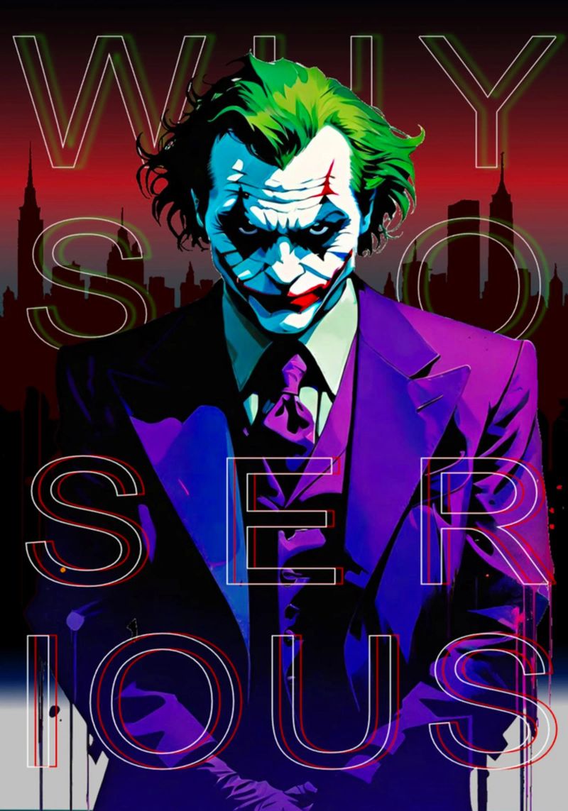 Why So Serious? pellicola backlit da Eni Brandon