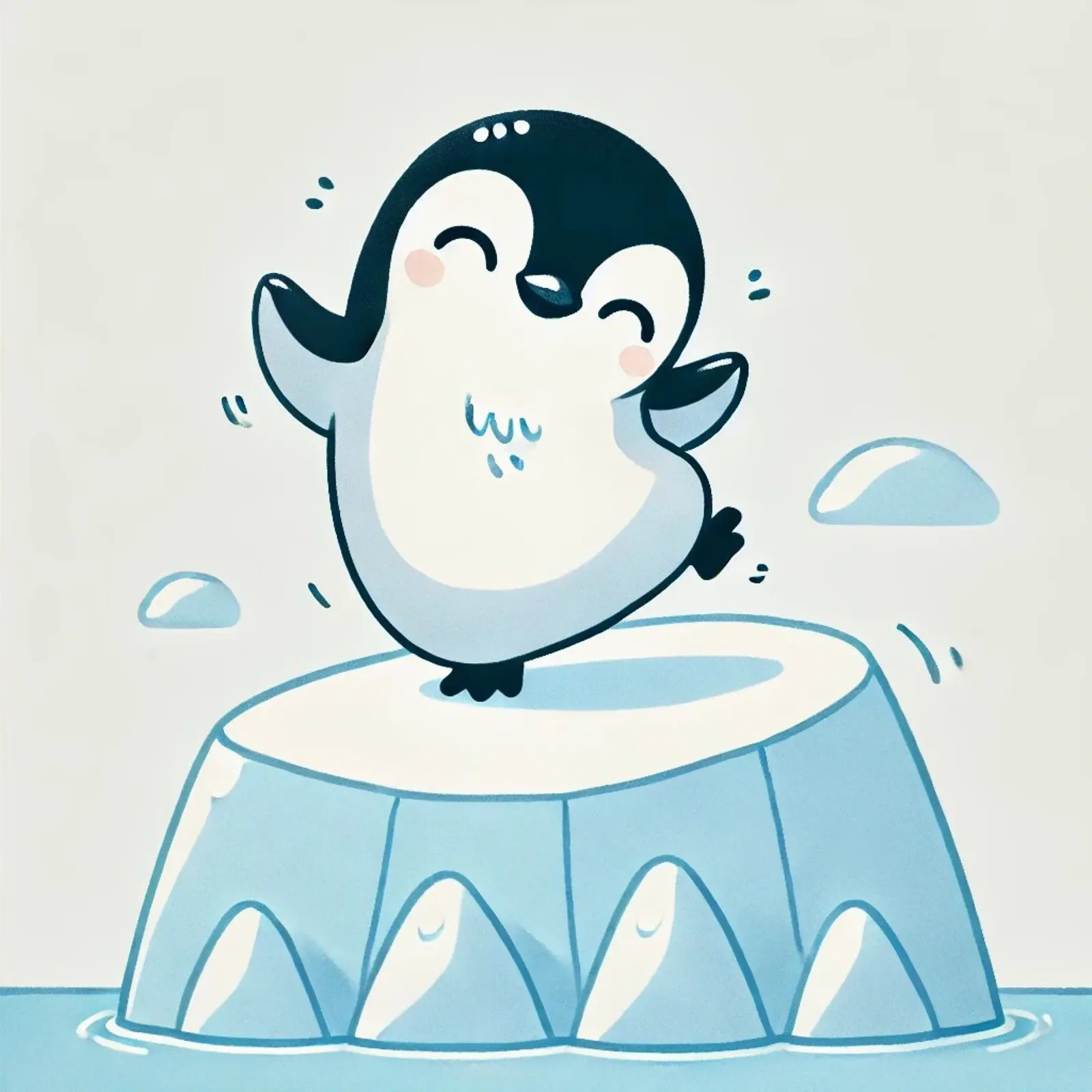 Pinguino ballerino poster con telaio in plastica da Alegria Fantasia
