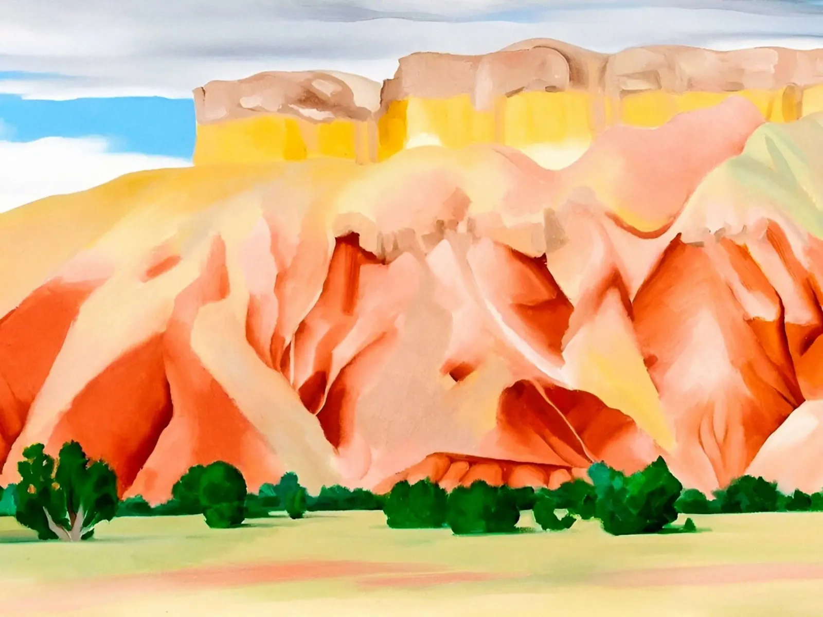 Georgia O'Keeffe - Il mio cortile, 1937 tela con Cornice a cassetta da Kinsley