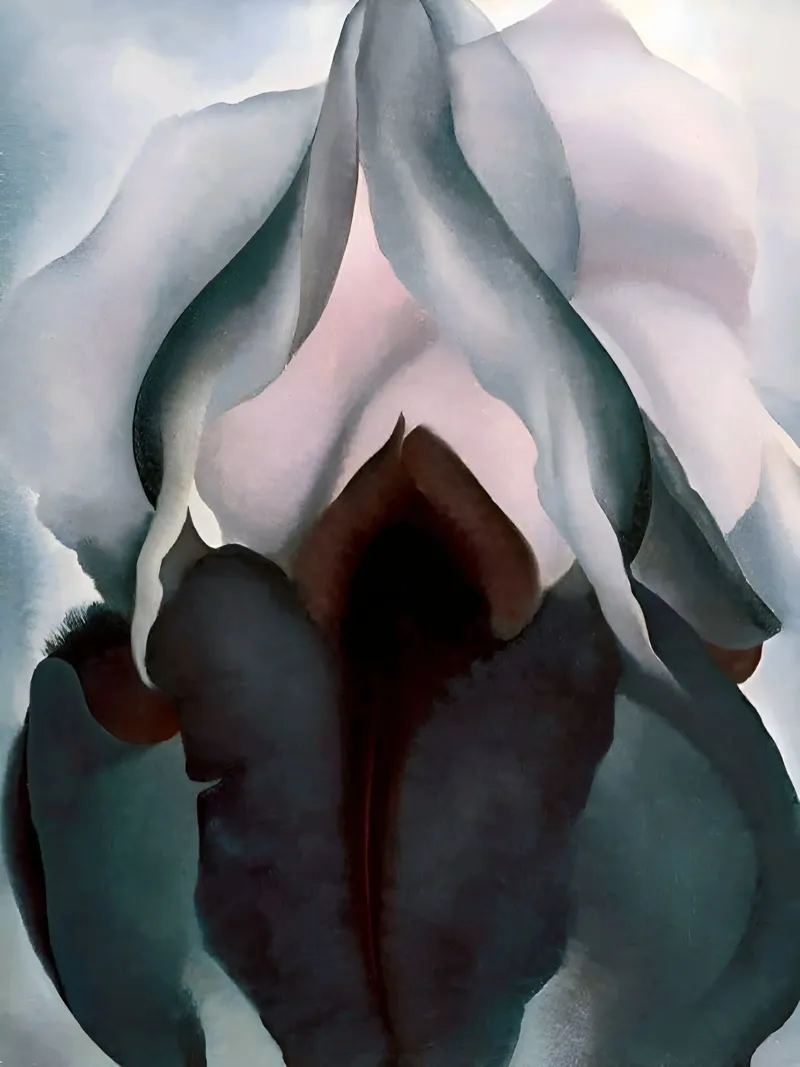 Georgia O'Keeffe - Iris nero III , 1926 pellicola backlit da Kinsley