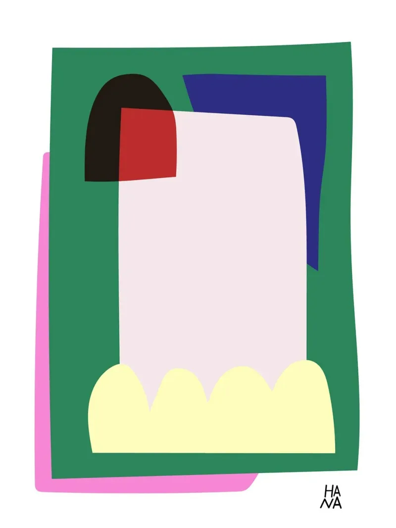 Collage No 10 poster with plastic frame by Studio ROSAGRAU