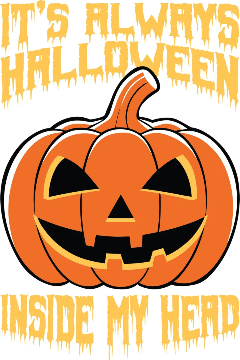 It's Always Halloween Inside My Head alluminio dibond da edsonramosart