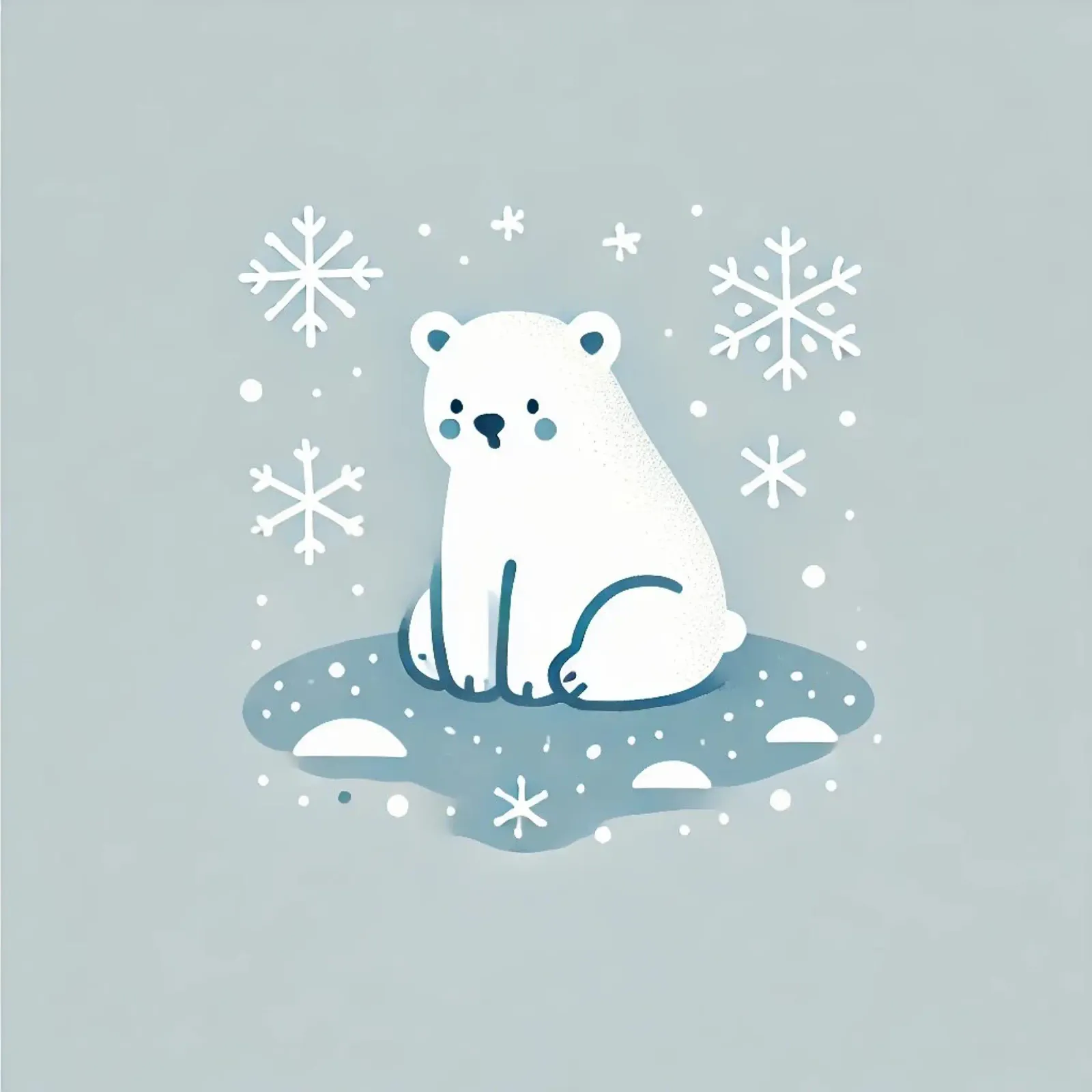 Lonely polar bear alu-dibond by Alegria Fantasia