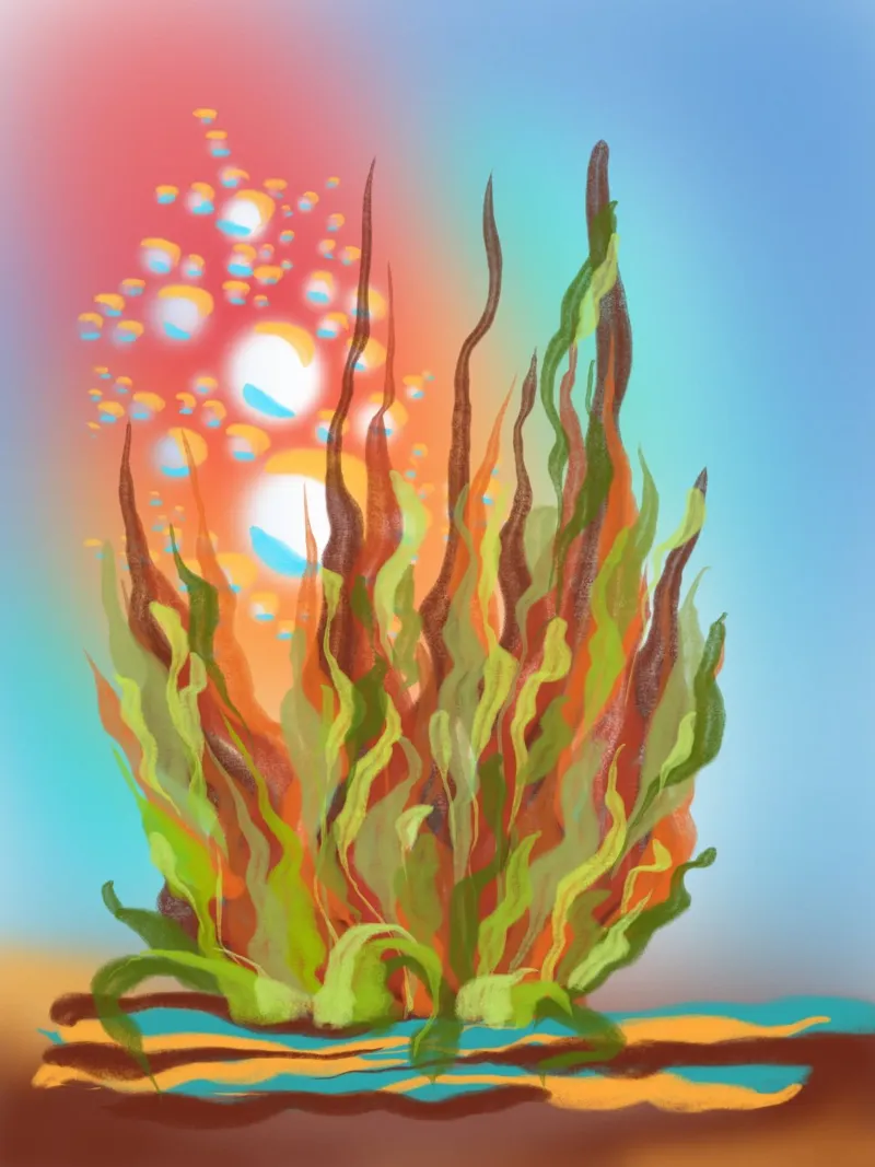 FeuerAlge acrylic glass by bezirossi
