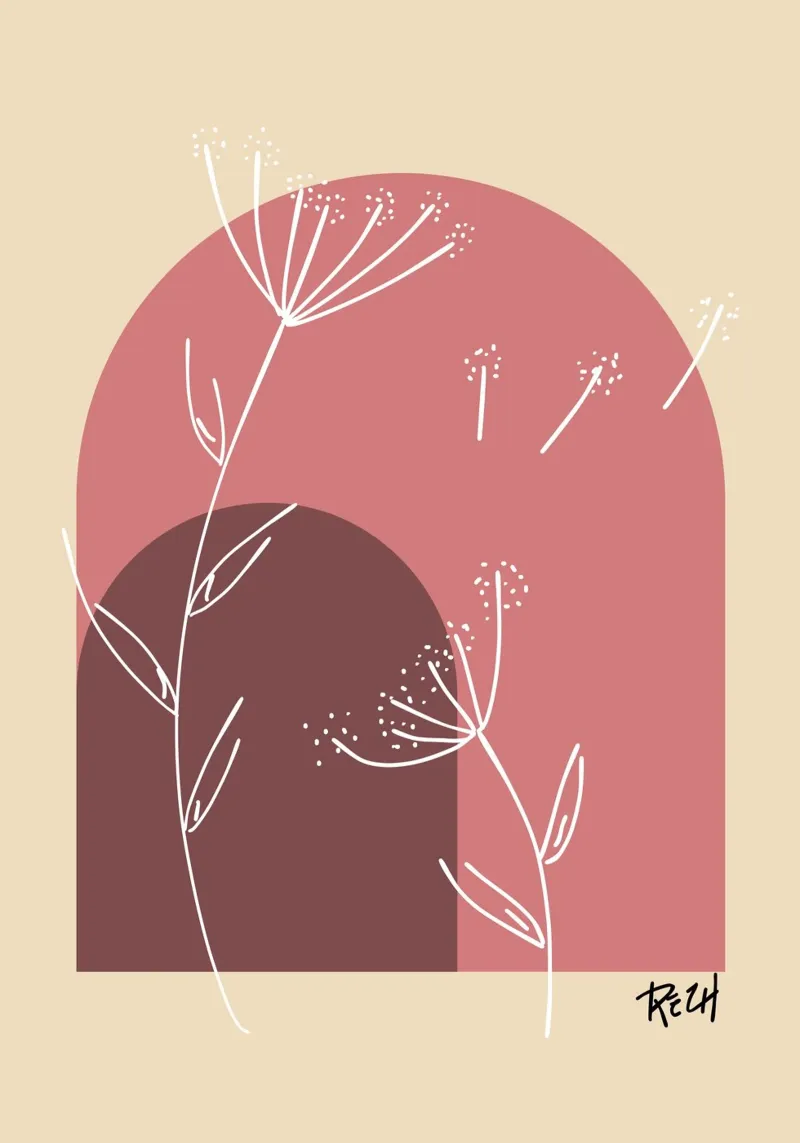 boho 1 poster con telaio in plastica da Rezh creations