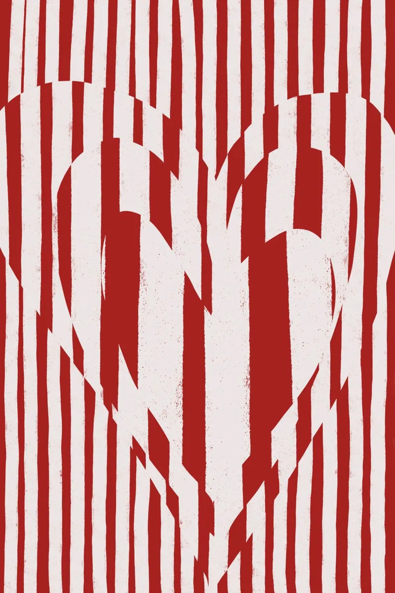 Hearts (Red) canvas by treechild