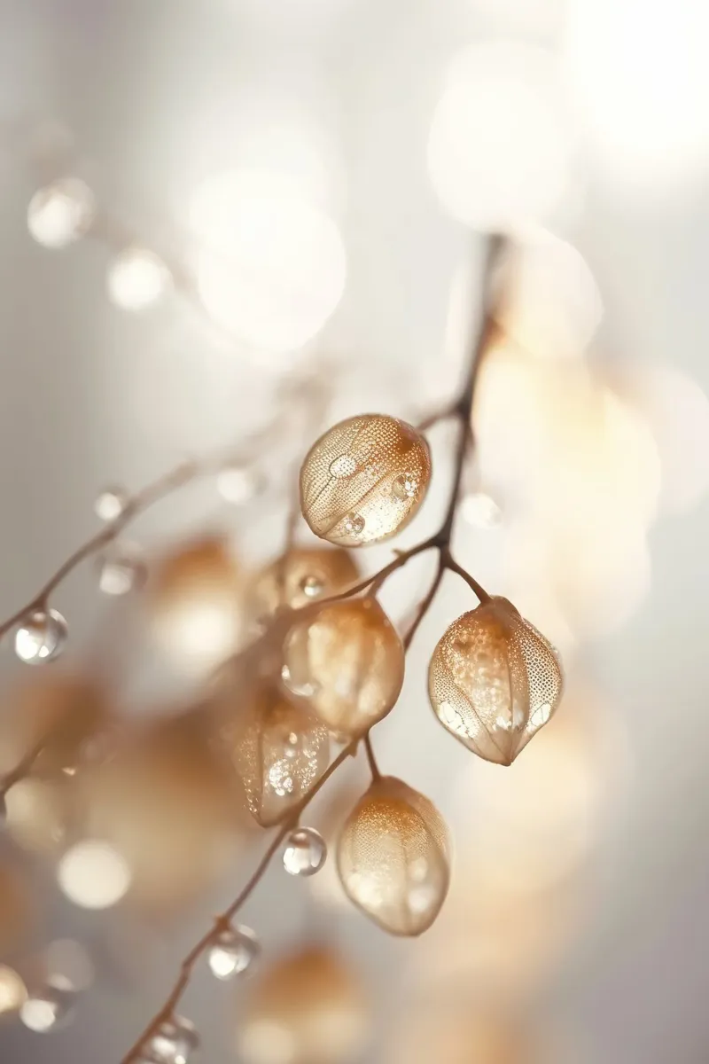 Drops On Leaf No 3 carta hahnemühle da treechild
