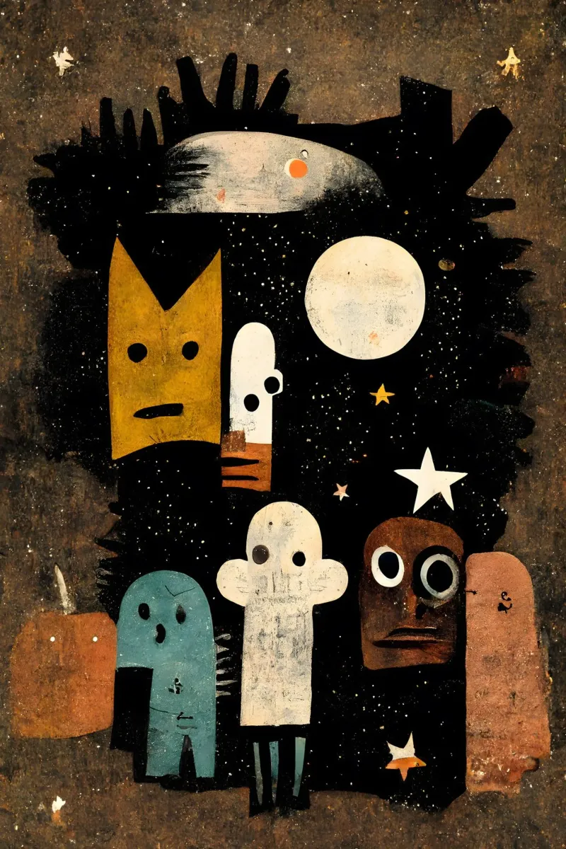 Me and My Spooky Friends carta hahnemühle da treechild